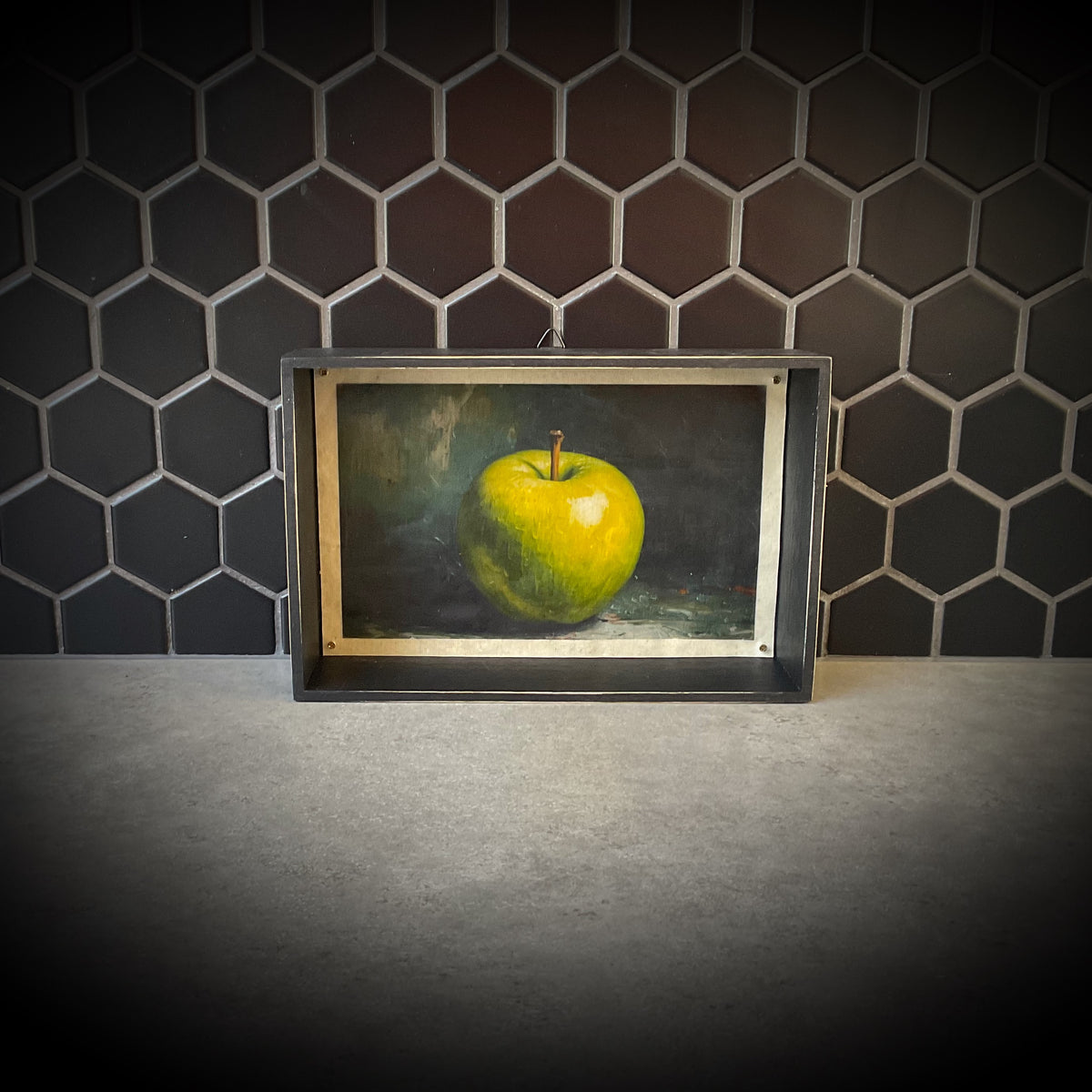 Apple Waxwork Shadowbox