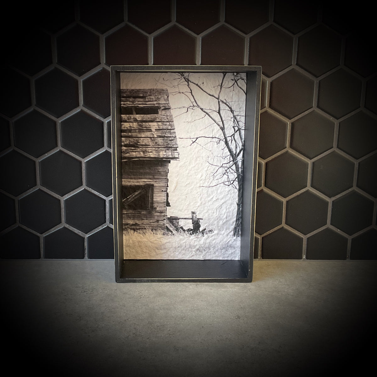 Black & White Scenes Shadowbox