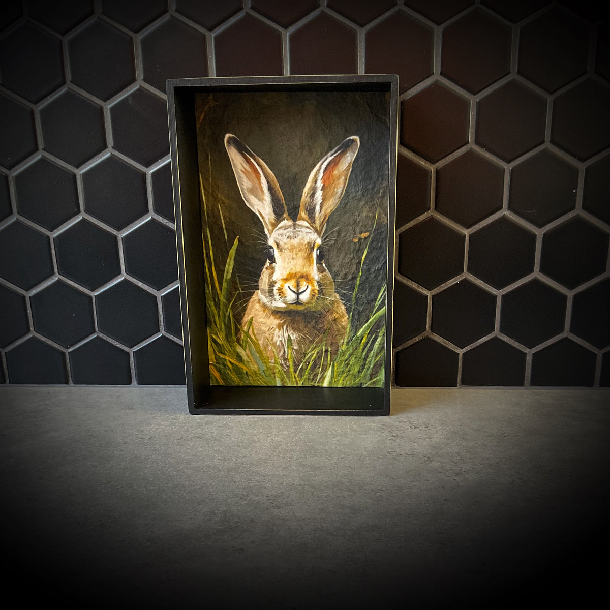 Happy Hare Fox Shadowbox