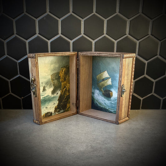 Watercolour Nautical Shadow Jewellery Box