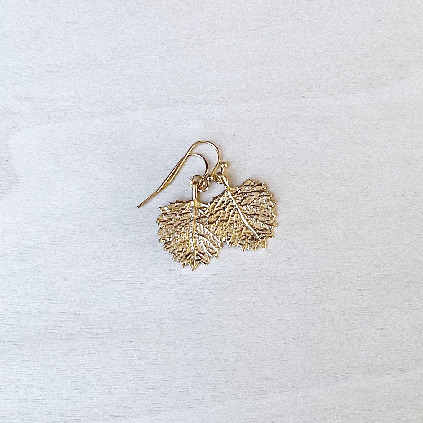 Broad Leaf Earring Set - Gold