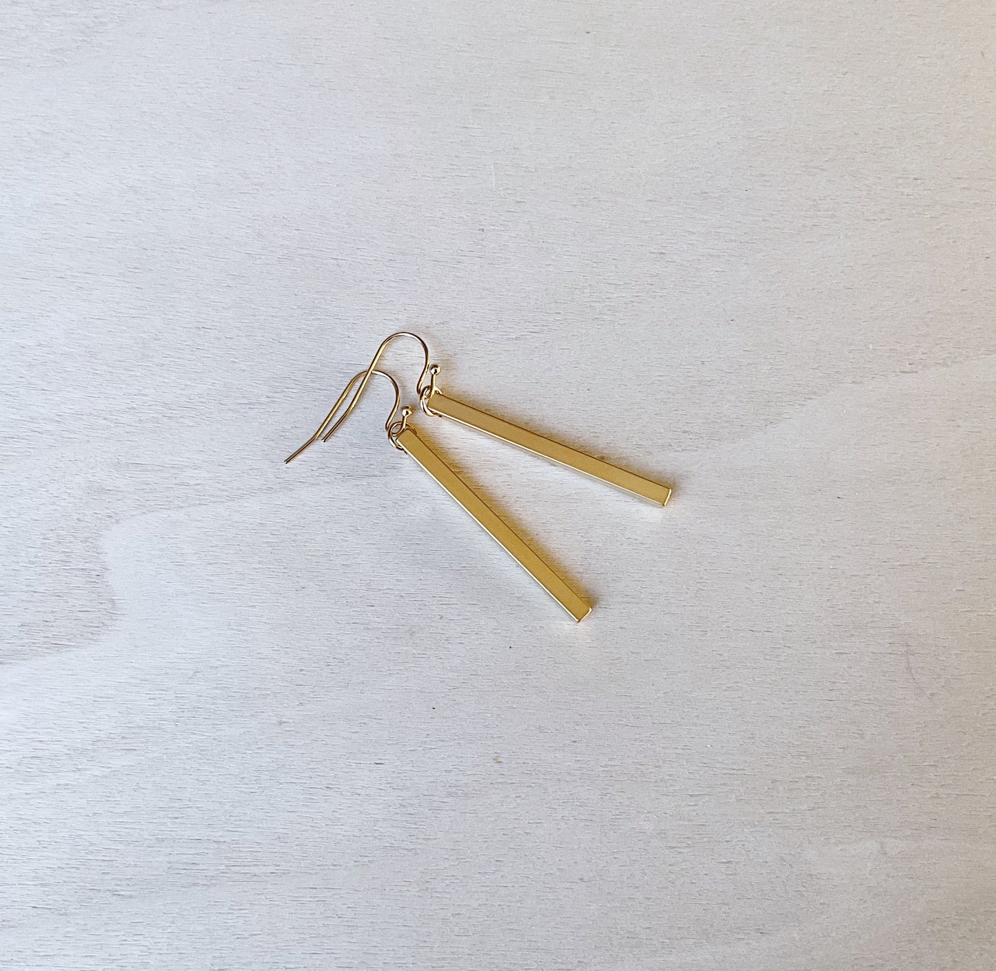 Simple Bar Earring Set - Gold