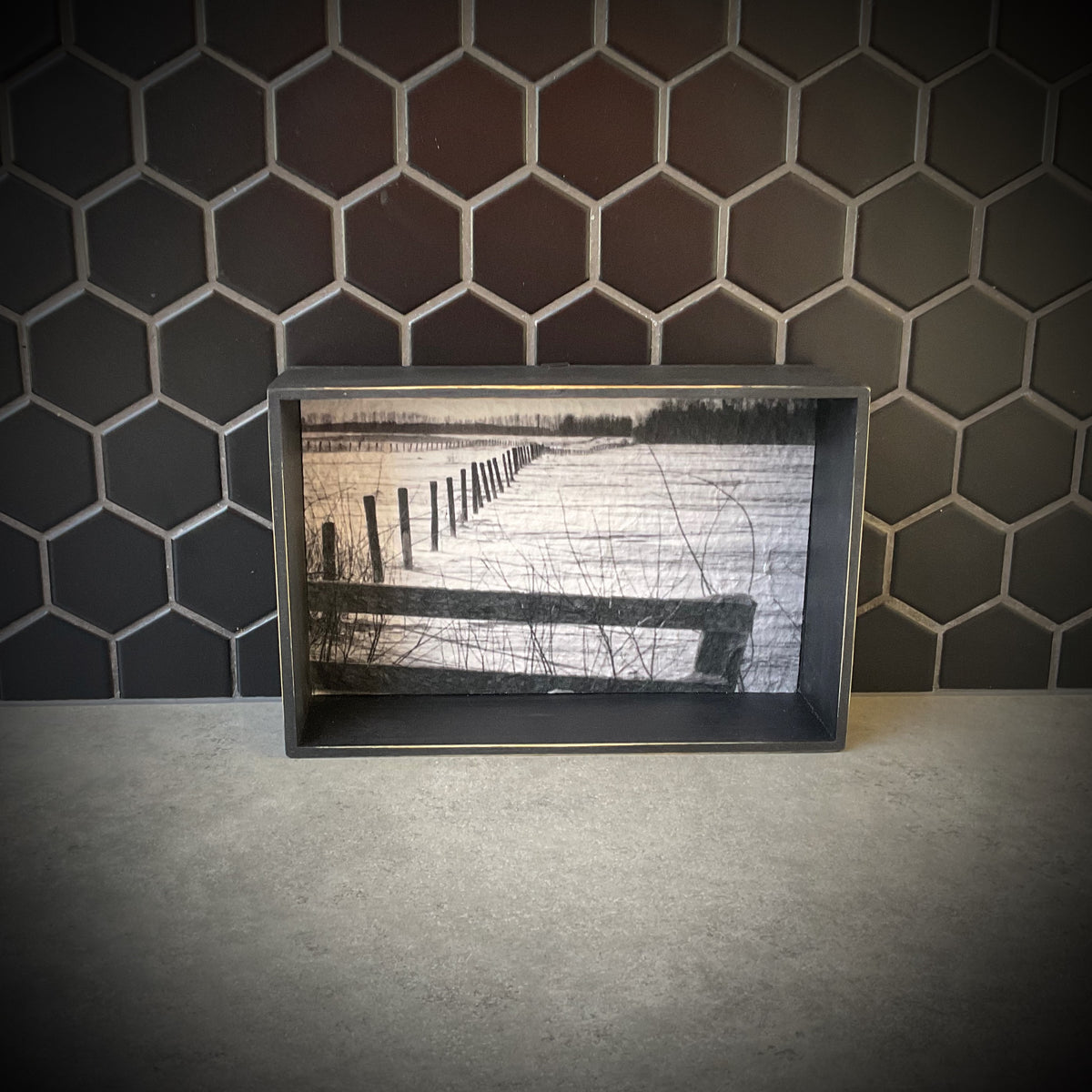 Black & White Scenes Shadowbox