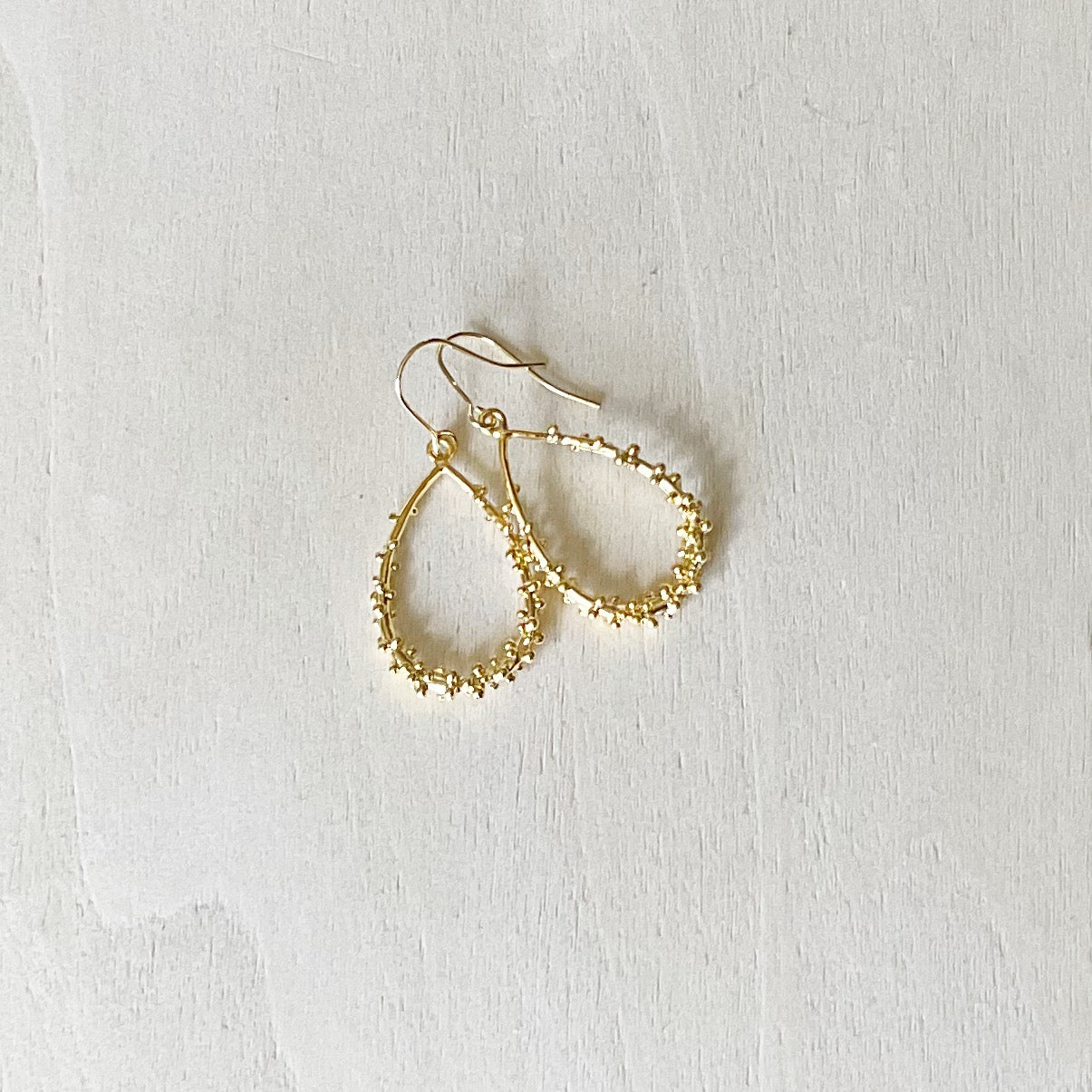 Dotted Teardrop Earring Set - Gold