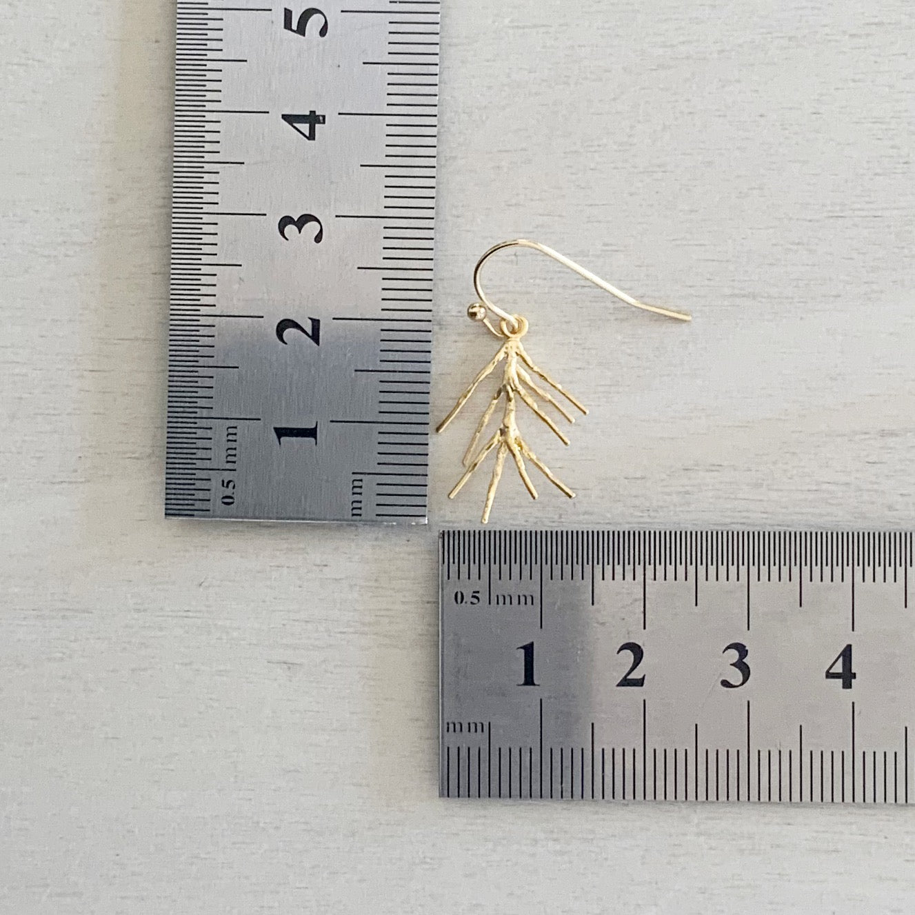 Pine Needle Earring Set - Gold