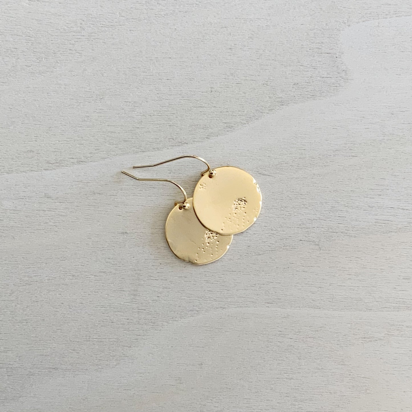Dimple Circles Earring Set - Gold
