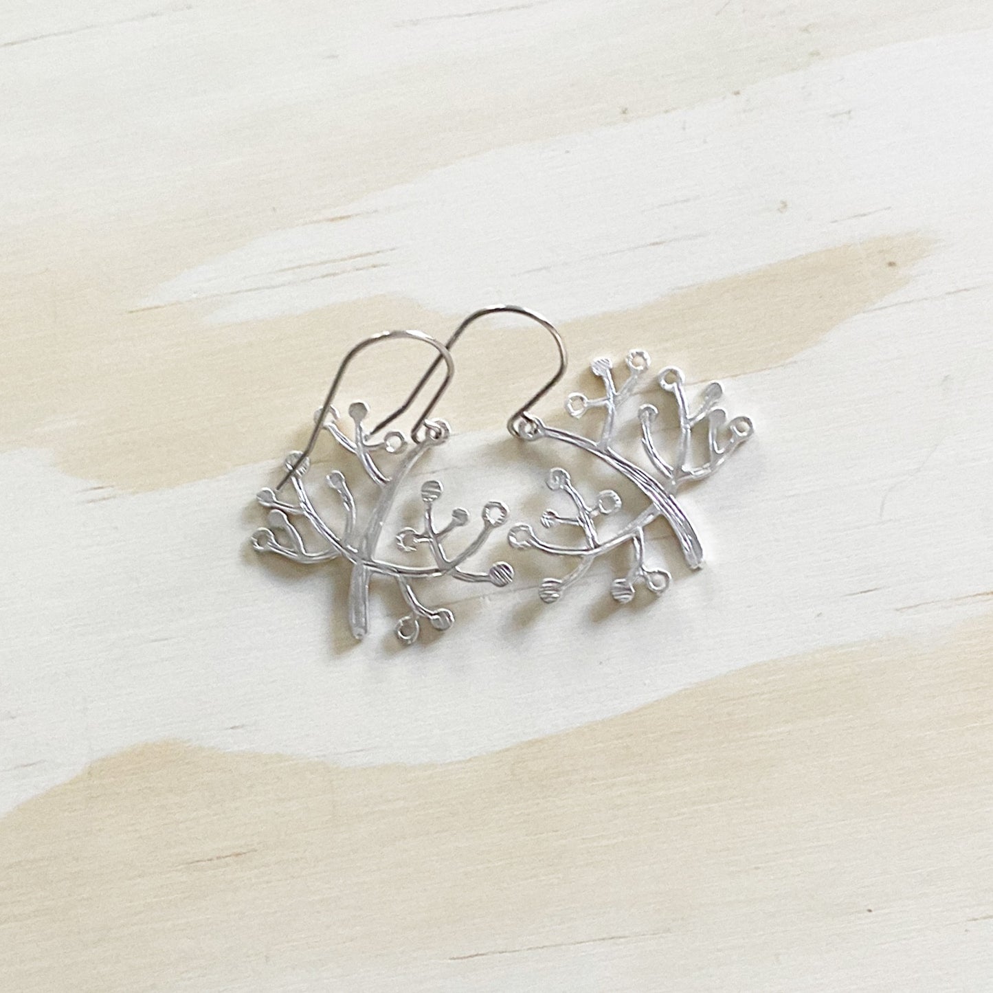 Family Tree Earring Set - Platinum Silver