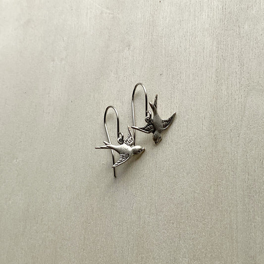 Vintage Swallow Earring Set