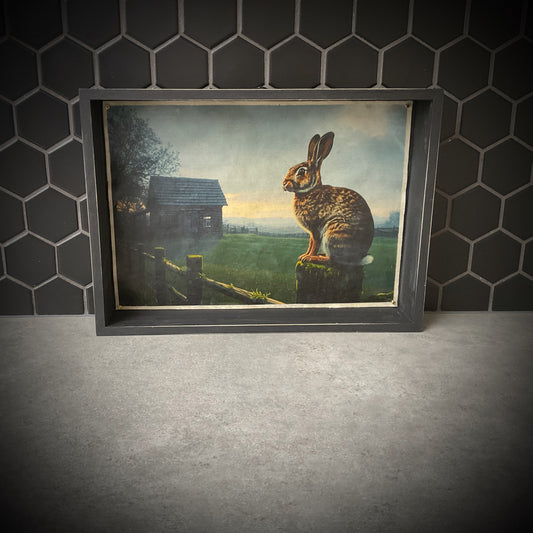 Hare & the House Waxwork Shadowbox