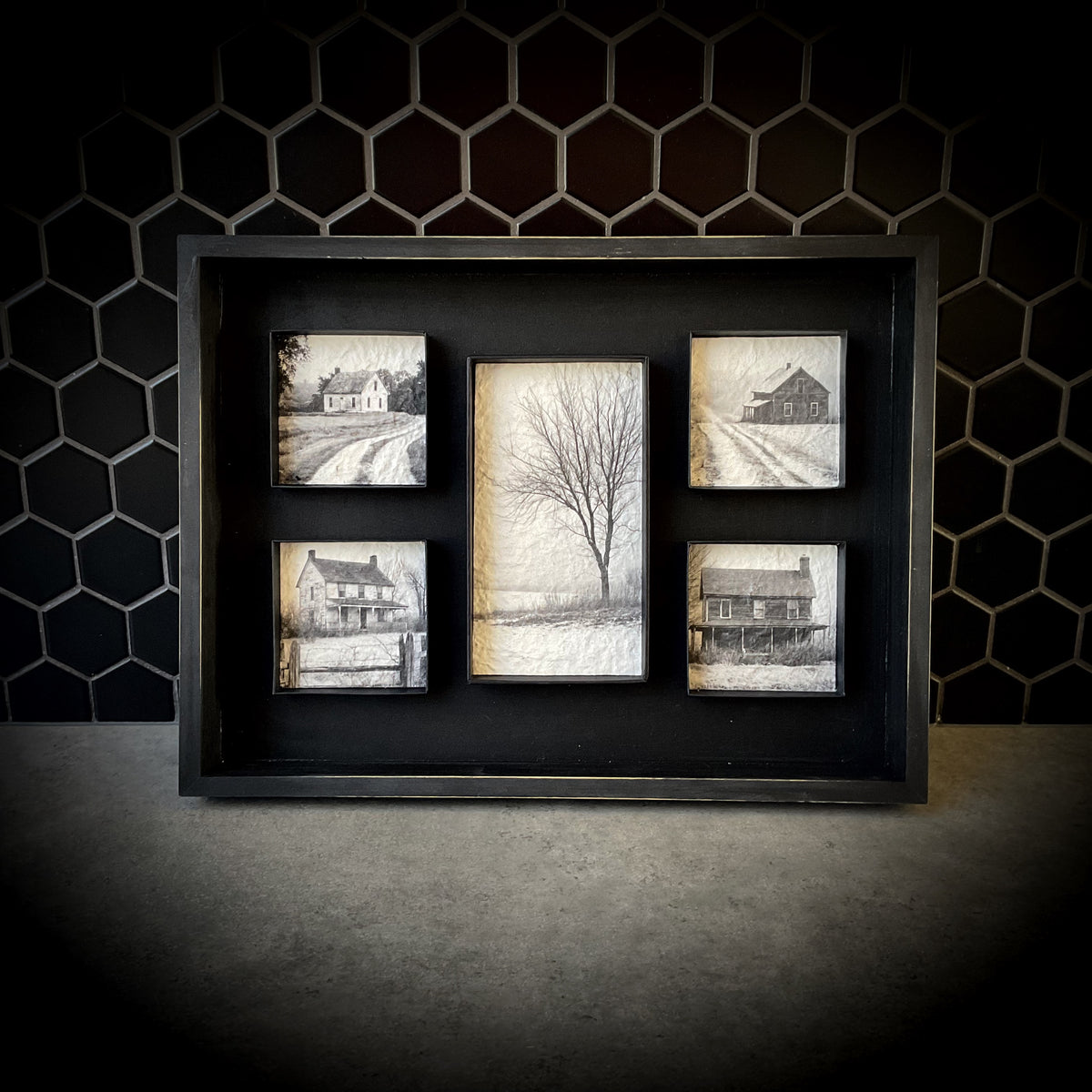 Black & White Scenes A3 Shadowbox