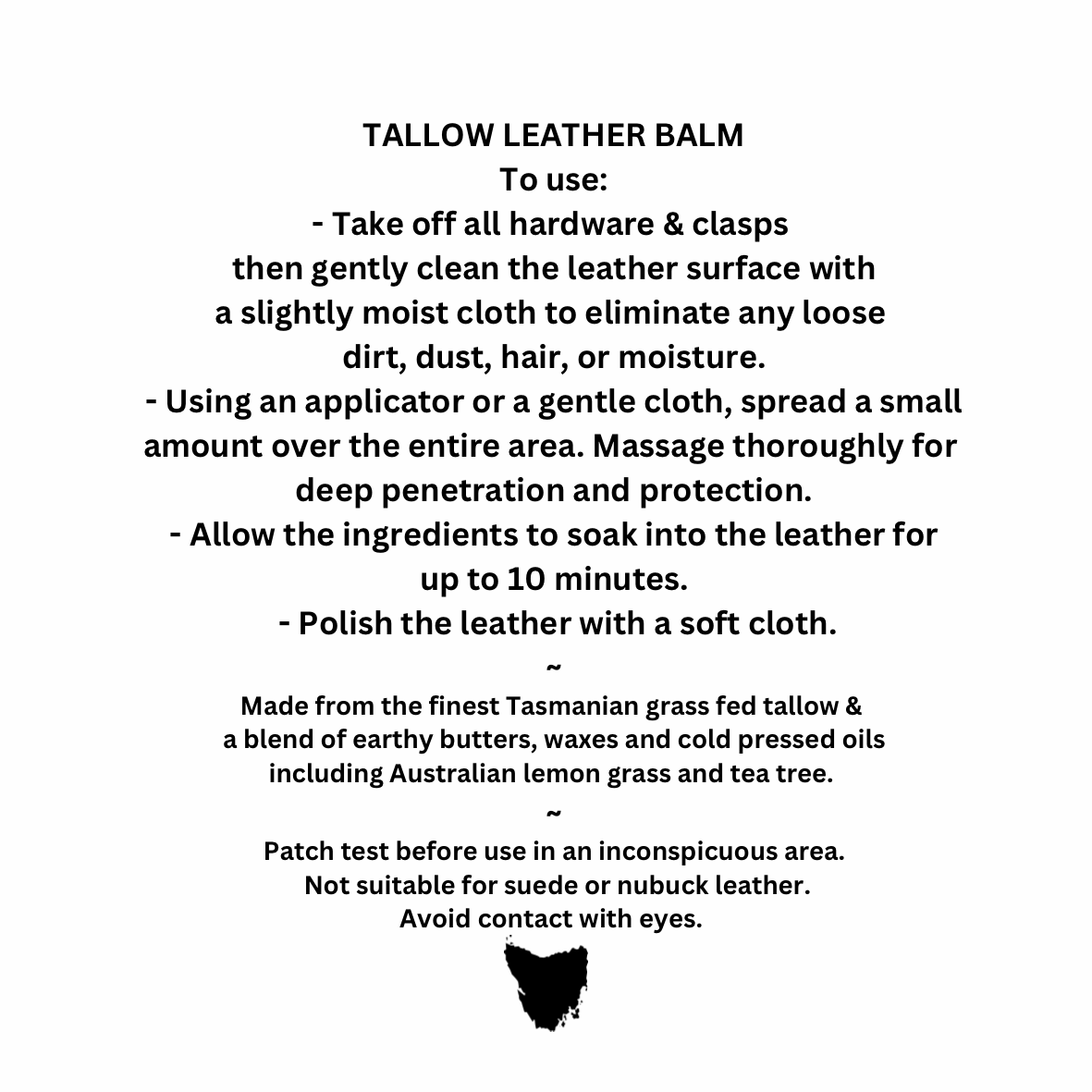 Tallow Leather Balm