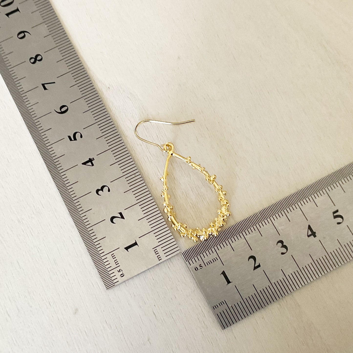 Dotted Teardrop Earring Set - Gold