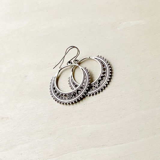 Filigree Tribal Rounds Earring Set