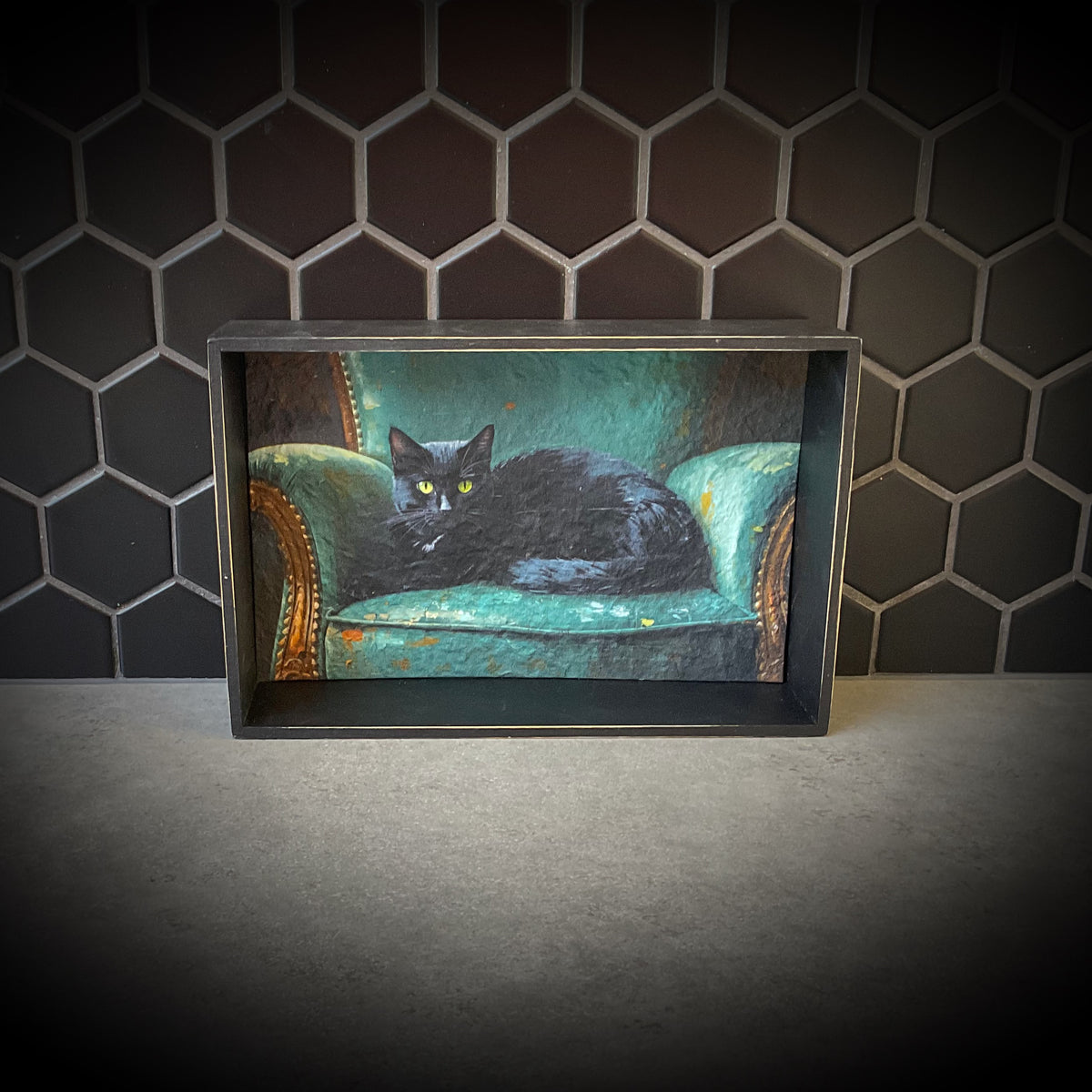 Miss Kitty Cat Shadowbox
