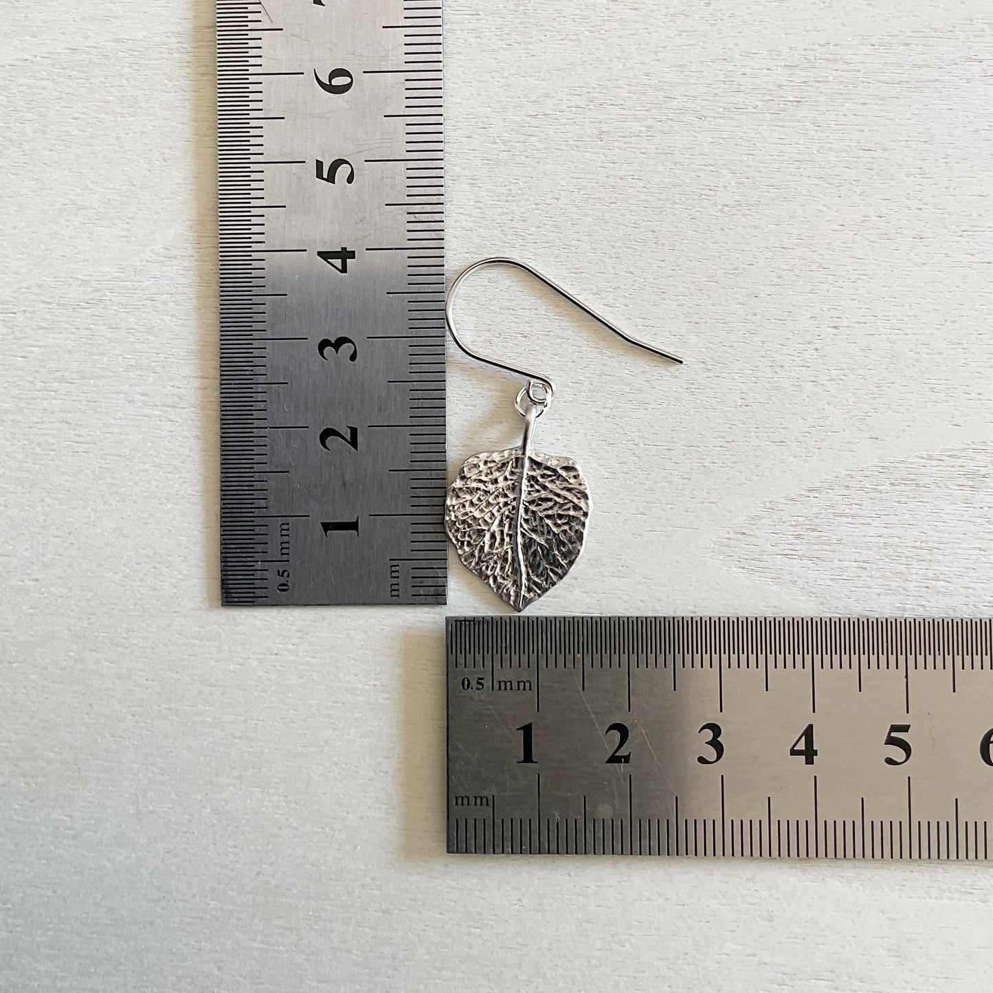 Broad Leaf Earring Set - Platinum Silver - V2