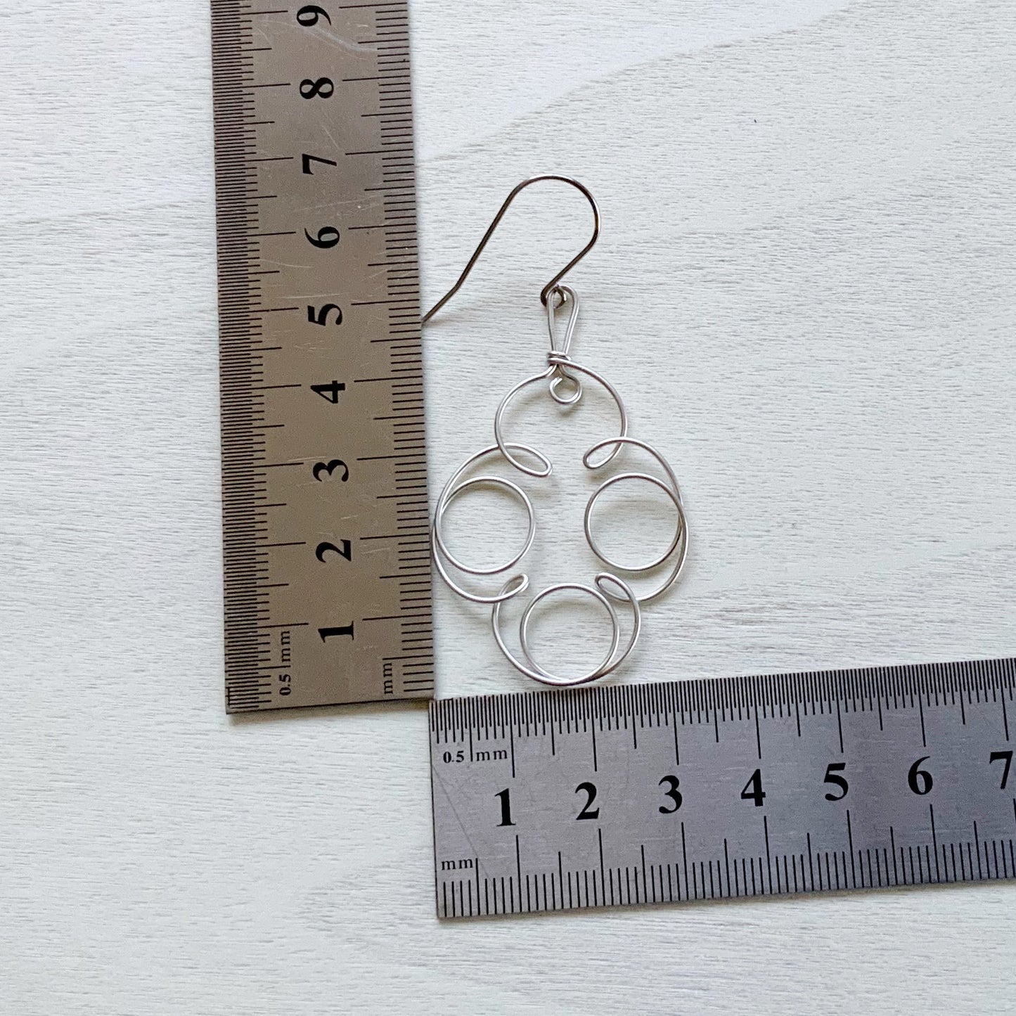 ‘Curls’ Earring Set - Platinum Silver