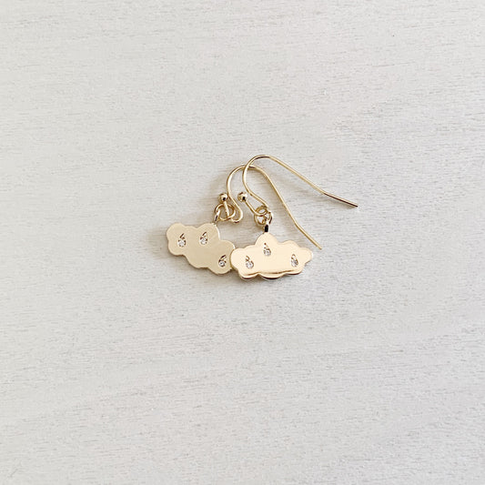 Cloud Gold Earring