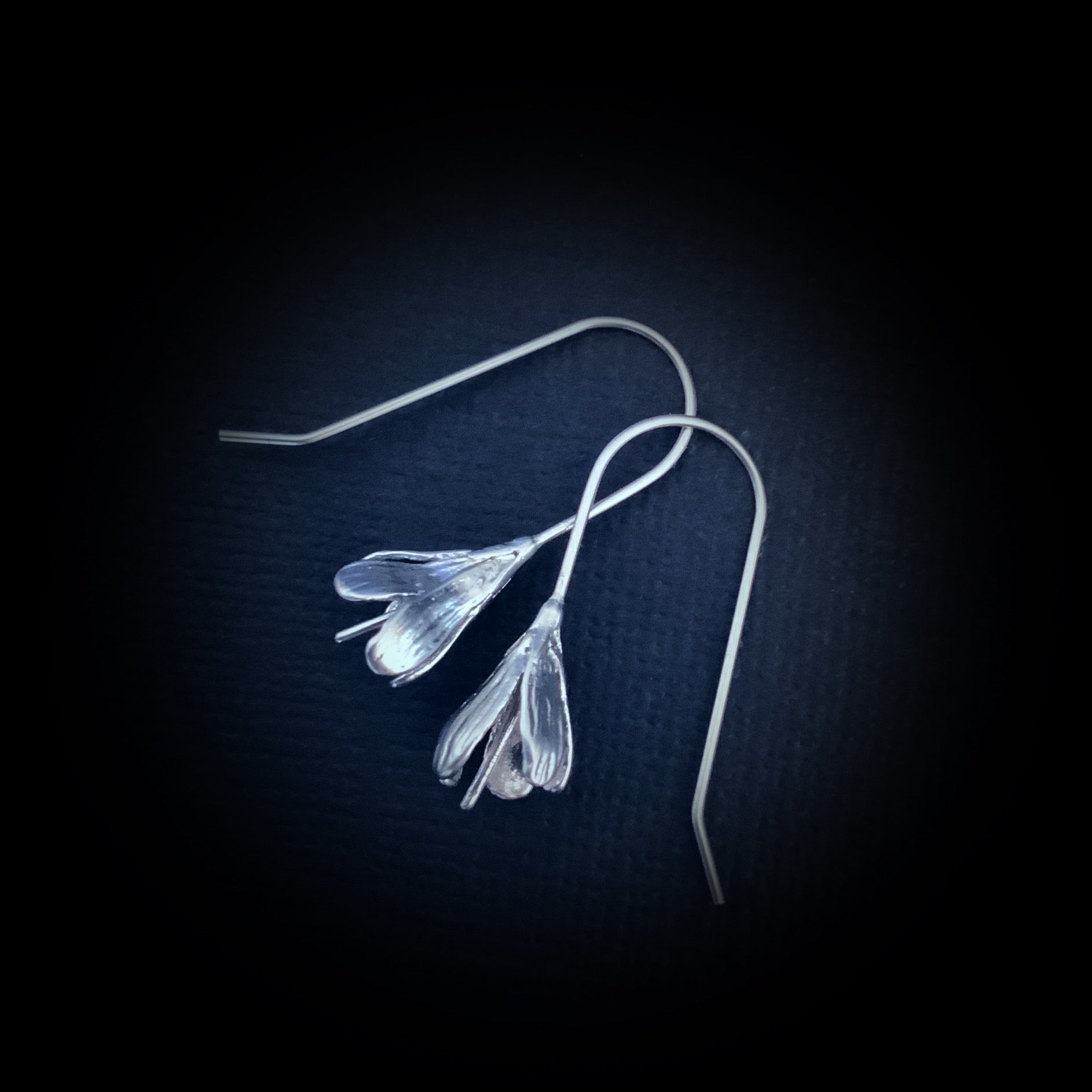 Budding Freesia Earring Set - Platinum Silver - The Sister Label