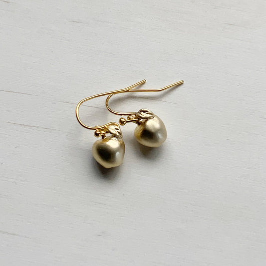 Tassie Apple Earring Set - Matte Gold - The Sister Label